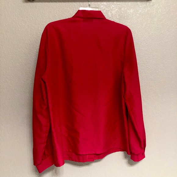 Awesome Deep‎ Pink 90s Business Casual/Professional Blouse - W 16 - Picture 8 of 9